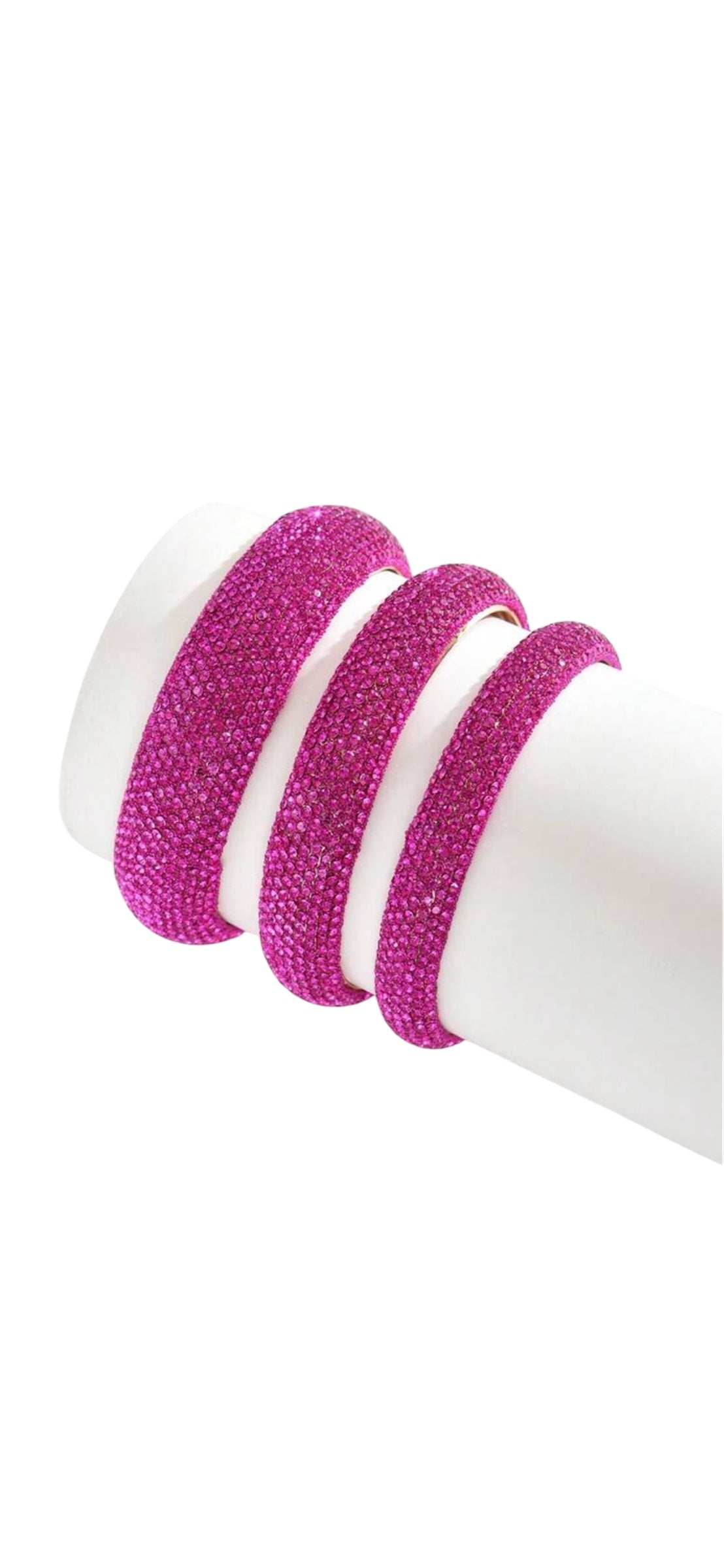 Rhinestone bangle set