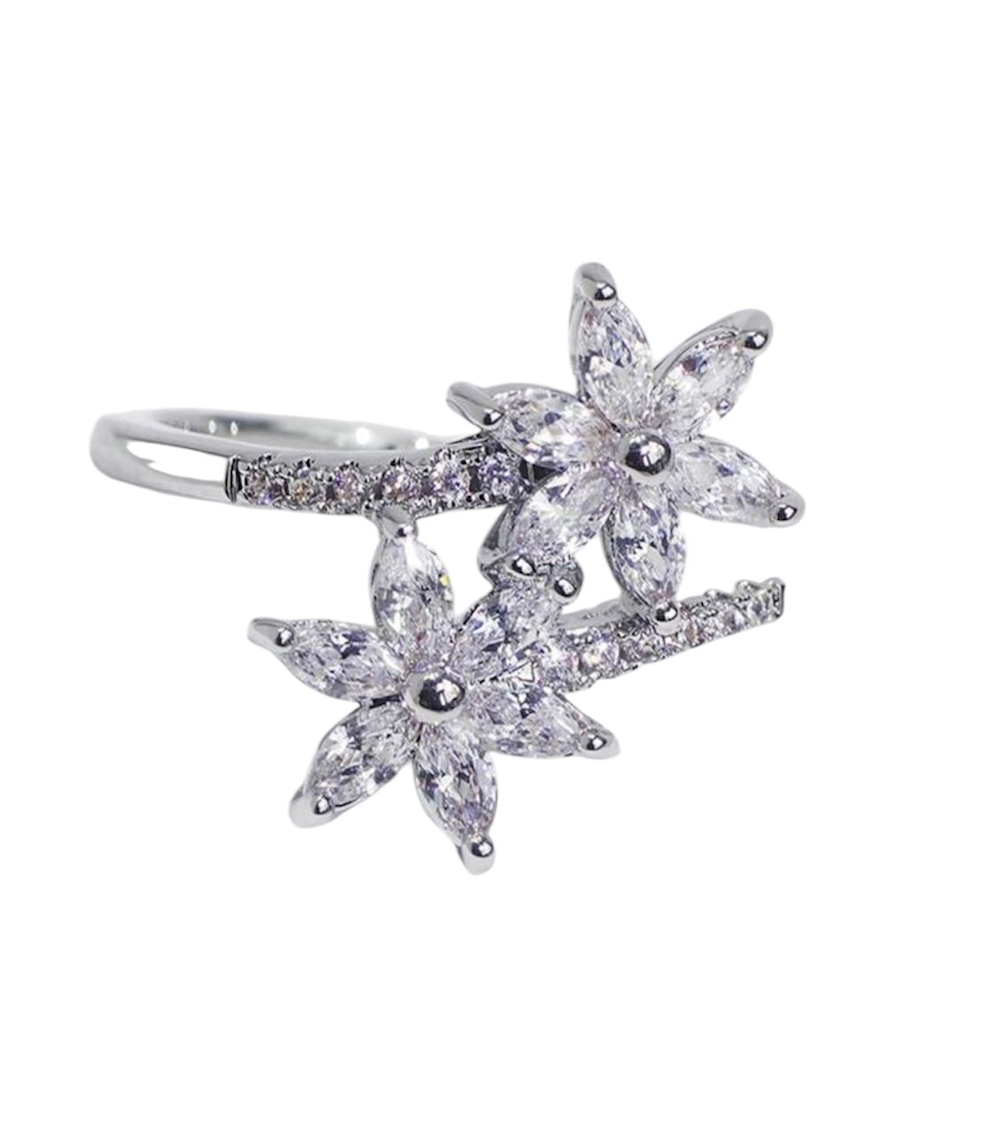 Double flower ring