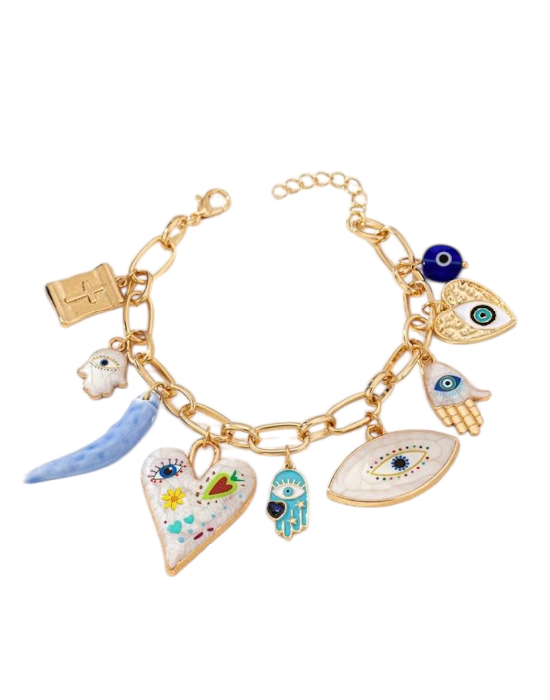 Evil eye charm bracelet