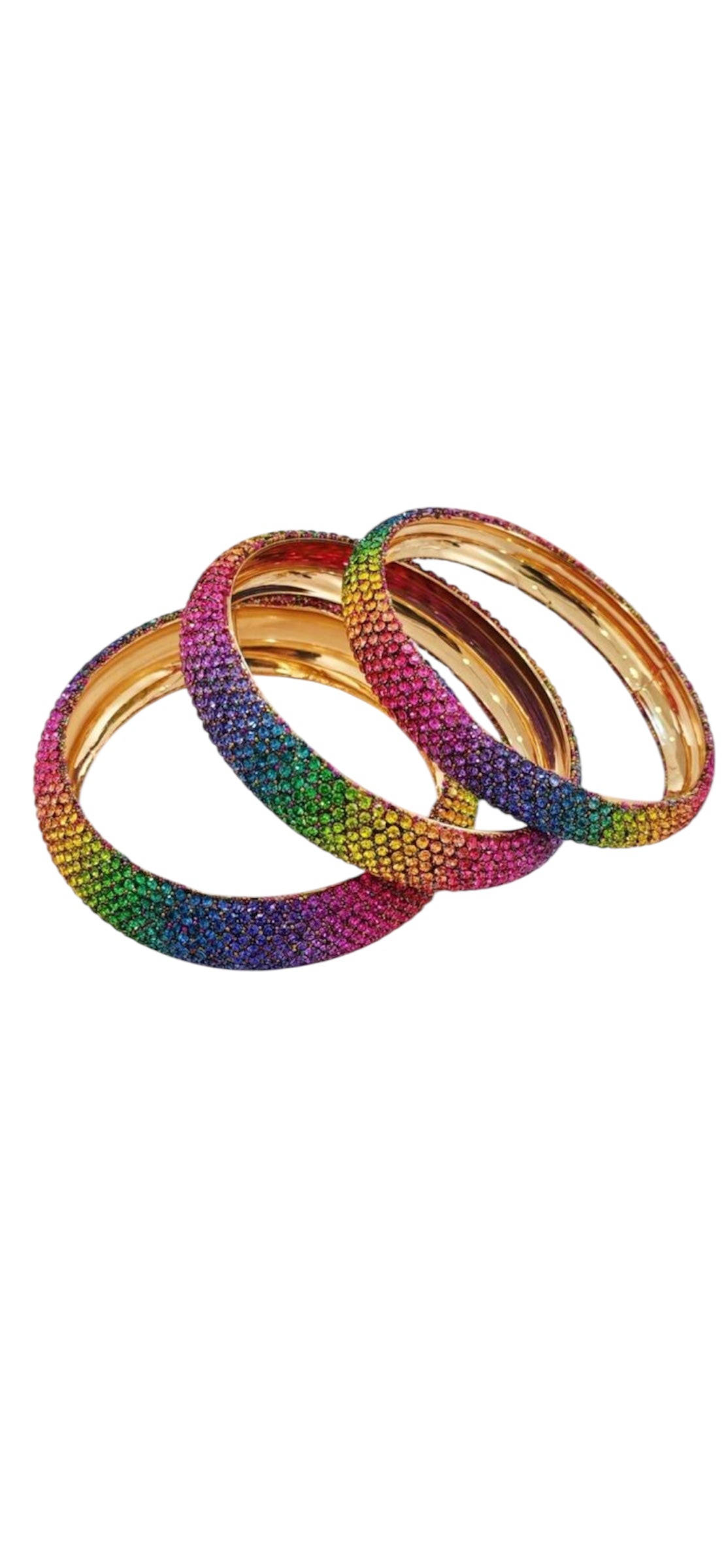 Rhinestone bangle set