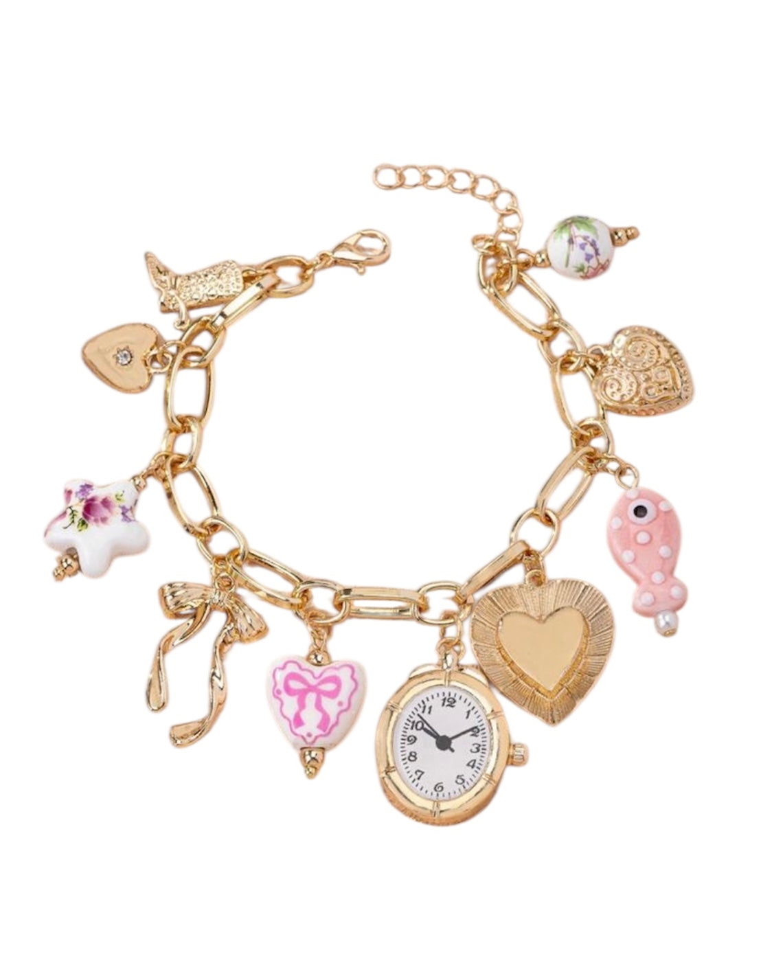 Girly girl charm bracelet