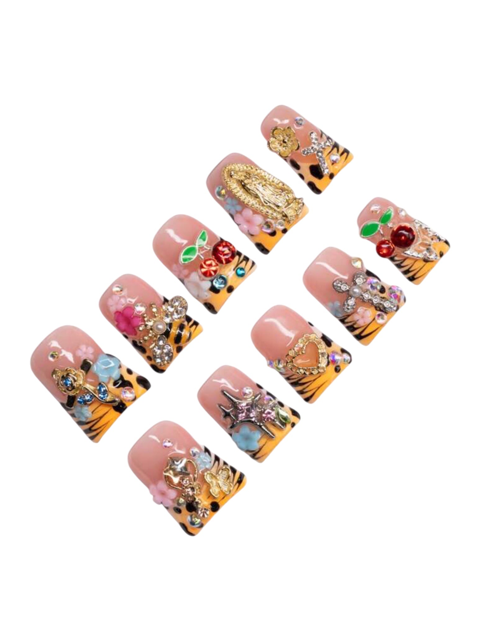 Zebra leopard Nail